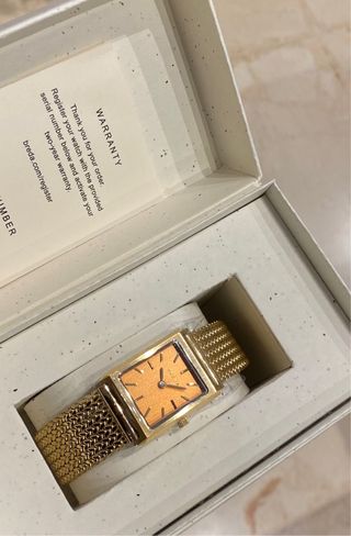 Reloj Breda Mujer Vintage Dorado Nuevo