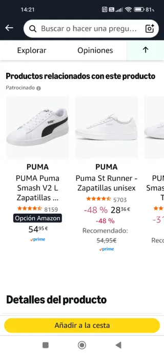 Zapatillas Puma Smash v2 L Talla 42