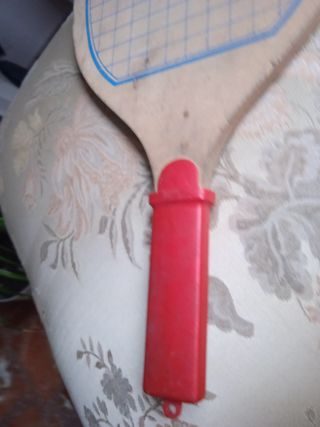 AÑOS 70 ANTIGUA RAQUETA PALETA DE MADERA TENIS