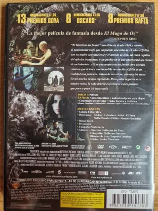 El Laberinto del Fauno DVD Edición Especial