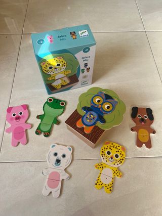 Puzzle Djeco Arbramix animales madera