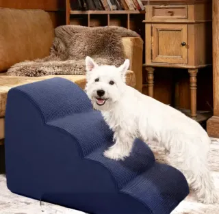 Escalera para perro azul 38 cm x 58 cm x 40 cm