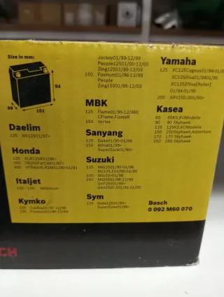 Batería YTX7A-BS Bosch moto