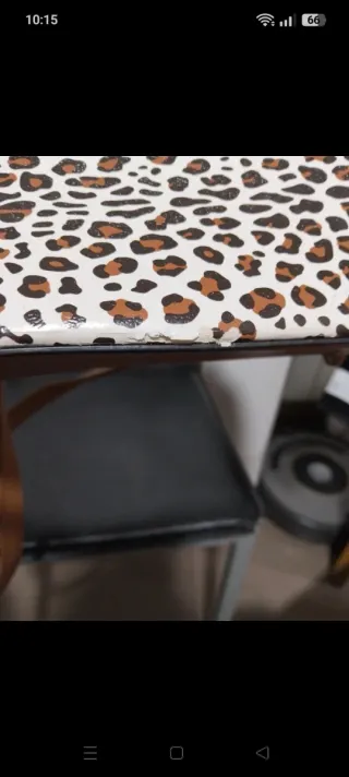 Bolso de mano y hombro estampado animal print