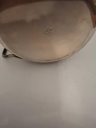 Juego de alpaca con tapa