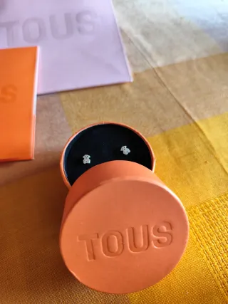 Pendientes Tous Oso Plata