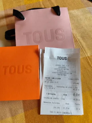 Pendientes Tous Oso Plata