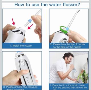 Irrigador bucal H2ofloss portátil