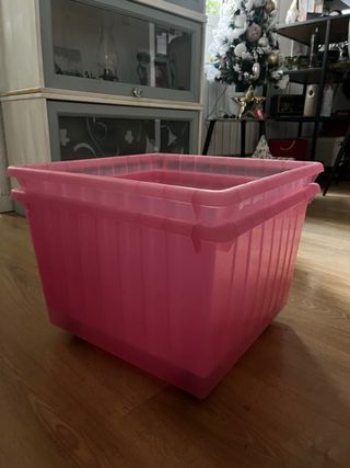 2 cajas de almacenaje con ruedas