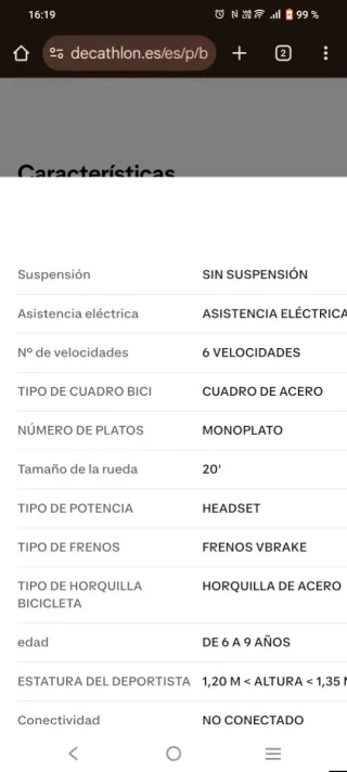 Bicicleta Rockrider ST120 20