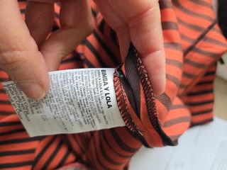 Falda Bimba y Lola naranja y negra