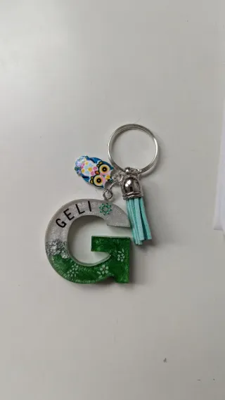 Llavero hecho a mano, personalizado