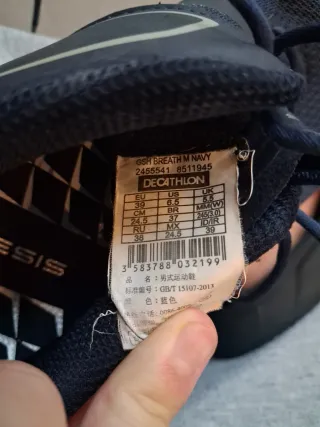 Zapatos de golf INESIS azul y blanco