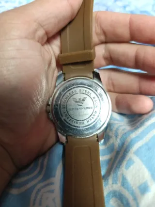 Reloj Emporio Armani Marrón y Plateado