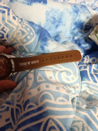 Reloj Emporio Armani Marrón y Plateado