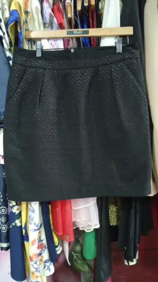 CAROLL falda negra Talla 38