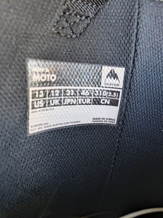 Burton Moto Scarponi Snowboard 46 - 31 cm - 13 US