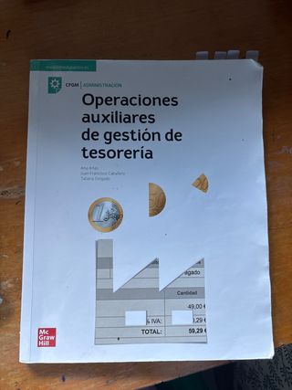 Operaciones auxiliares de gestión de tesorería