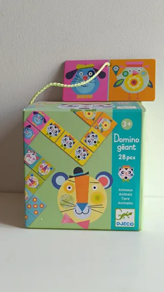 Dominó gigante Djeco animales +3 años 28 piezas