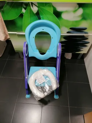 Adaptador WC niño escalón azul