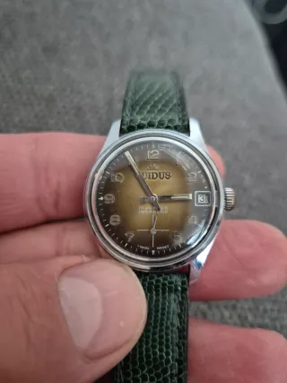 Orologio Oidus carica manuale verde