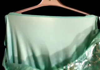 Vestido Fiesta Lentejuelas Turquesa