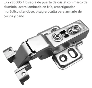 Bisagra para puerta de aluminio y cristal