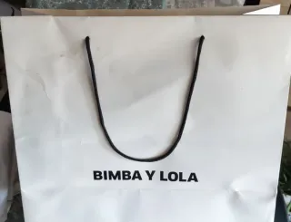 Bolso Bimba y Lola Piel Cocodrilo Beige