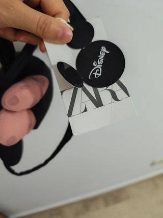 Bolso Minnie Zara Negro y Rosa