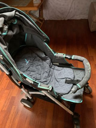 Silla de paseo bebé gris/turquesa. Sonata Caretero
