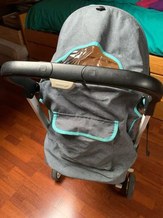 Silla de paseo bebé gris/turquesa. Sonata Caretero