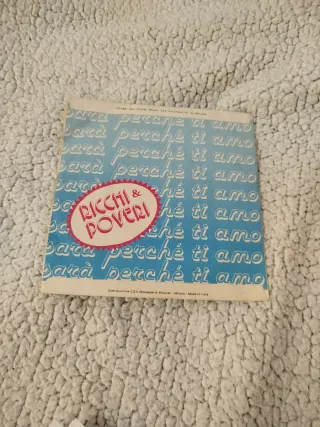 Vinile 7" Ricchi & Poveri Sarà perché ti amo