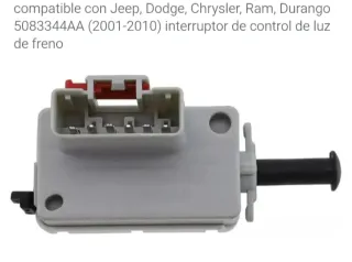 Interruptor Freno Jeep Dodge Chrysler Ram Durango