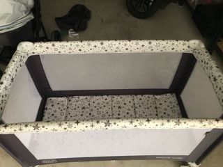 Cuna de viaje MS + colchón Ecus Kids air 120x60 cm