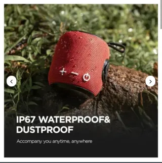 Altavoz Portátil Bluetooth Rojo