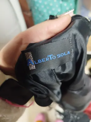 Vestido fiesta negro bordado