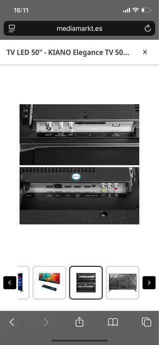 TV LED 50 Kiano Elegance UHD 4K