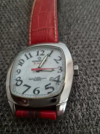 Orologio Spazio donna cinturino rosso