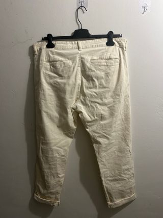 Pantalón chino beige elástico Talla 46