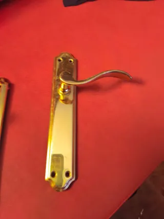 Lote 2 Manillas Puerta Doradas