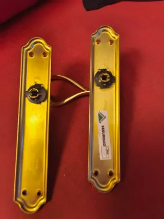 Lote 2 Manillas Puerta Doradas