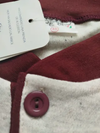 Pijama Chico Otoño/Invierno Talla 48 GRANATE