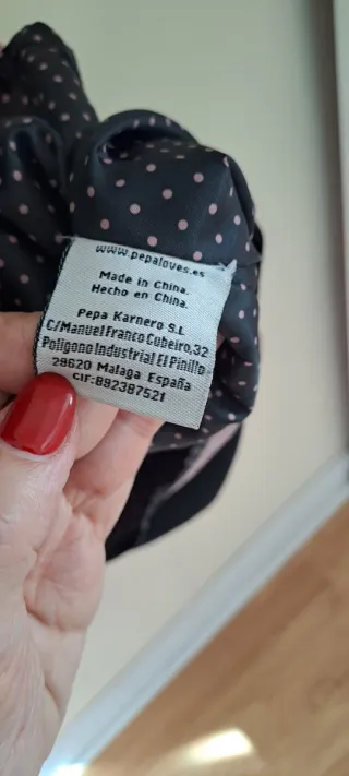 Vestido Pepa Loves Negro y Rosa Talla XS