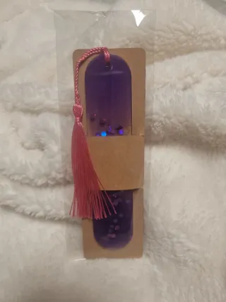 Marcapáginas Resina con Borlas
