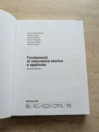 Fondamenti di meccanica teorica e applicata