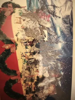 Belén completo con figuras y casas