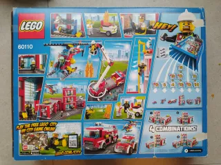 LEGO City 60110 Parque de Bomberos 90% Completo