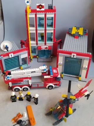 LEGO City 60110 Parque de Bomberos 90% Completo