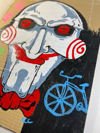 Cartón pintado Billy Saw medidas: 53x37