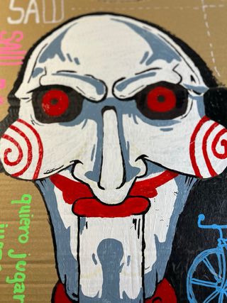 Cartón pintado Billy Saw medidas: 53x37